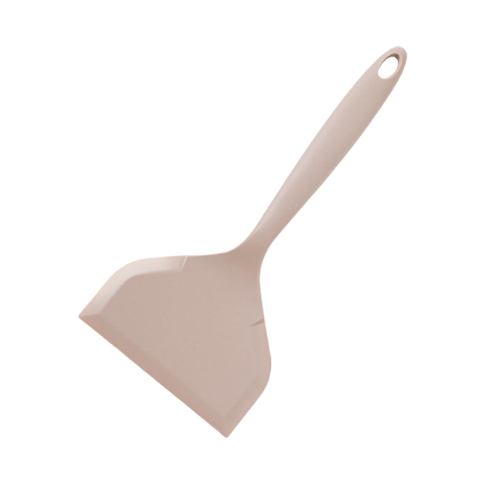 Buxuaaaa 2 Wide Flexible Cooking Spatula Heat-Proof Baking Tool with Nonstick Rim, Ideal for Omelette Fish Pancakes Restaurants Wide Mouth Silicone Turner