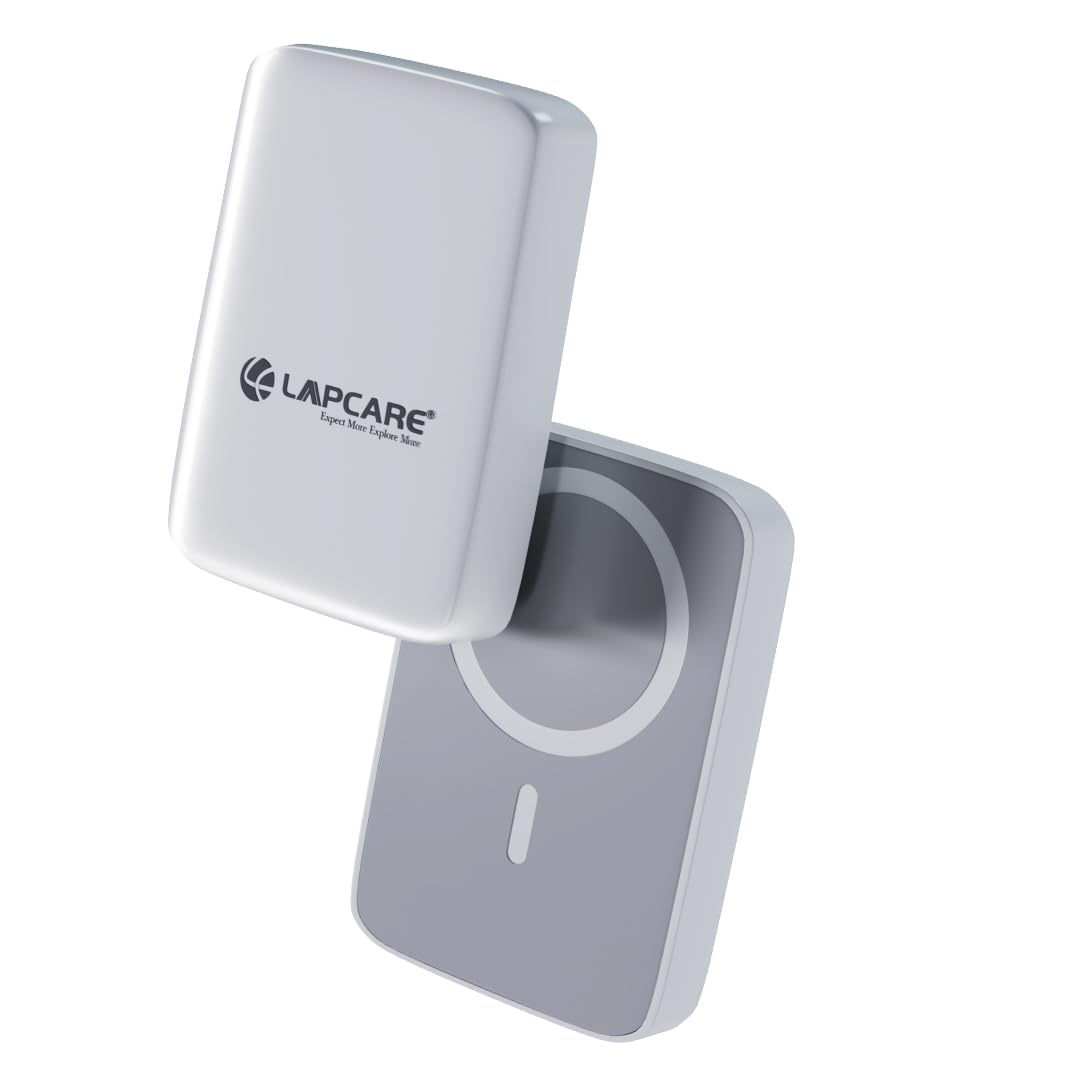 LAPCARE Trust-1 Wireless 10000 mAh Fast Charging PD Power Bank | Strong Magnetic Hold | Magsafe Compatible for iPhone 12 & Above | 15w Wireless & 20w with Type-C Fast Charging | LED Indicator (B0CXTDNY8T) Amazon Price History, Amazon Price Tracker