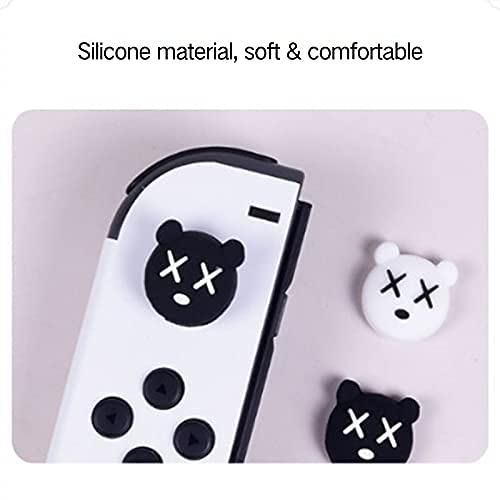PERFECTSIGHT Cute Thumb Grip Caps 4PCS Compatible with Nintendo Switch & Switch Lite,Soft Silicone Cover for Joy-Con Controller (Pikachu)