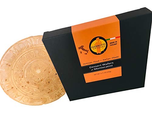 Giannetti Artisans Handmade Dessert Wafers - Cialde Di Montecatini With Italian Almonds - Imported From Tuscany - (1,2 & 3 Packs) (Single) #TOP4