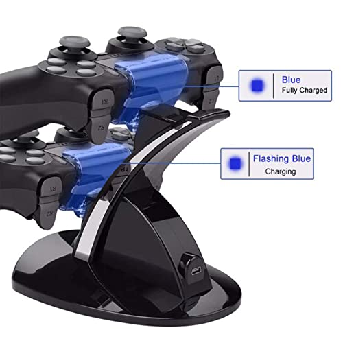 Ozvavzk-Compatibile-con-PS4-Docking-StationController-doppio-Station-LED-Compatibile-con-PS4Playstation-4PS4-SlimPro-Controller-gamepad-wireless