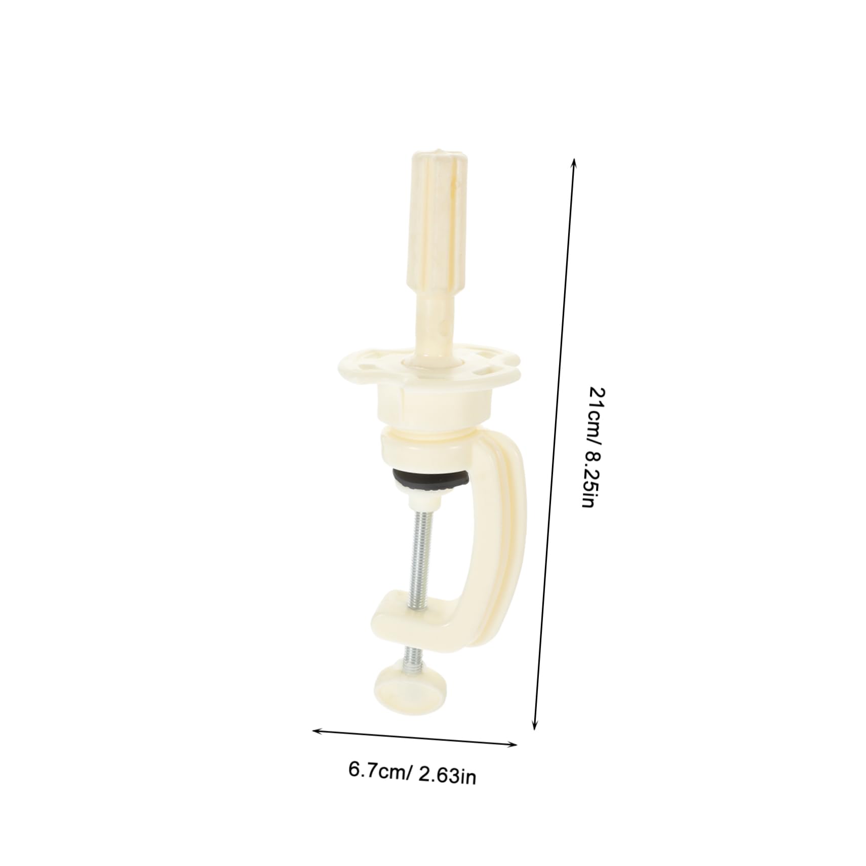 SHERCHPRY Mannequin Wig Head Stand Stand Clamp Portable Hair Styling Practice Holder Silver