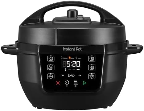 Instant Pot® RIO Mini 7-in-1 Multi-Cooker, PressureCooker, SlowCooker, RiceCooker, Steamer, Sauté, Yogurt Maker, & Warmer, Includes App With Over 2000 Recipes, 4QT, Black