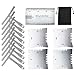 TIMESETL Guitar Fingerboard Fretboard Measuring Tool Set with 4 Guitar Notched Radius Gauges, 9 Understring Radius Gauge Luthier Tools and String Action Ruler Gauge Tool for Guitar and Bass Setup