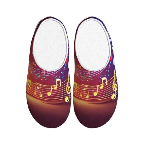 Pantoufles d'intérieur chaudes pour des soirées cocooning musicales en taille 39