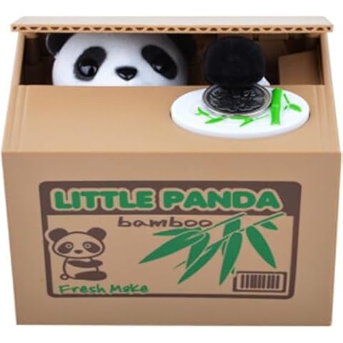 Funny Panda Piggy Bank for Kids Cover