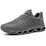 FATES TEX Völlig wasserdichte Schuhe Herren Winterschuhe Outdoor Winterstiefel Laufschuhe Wasserdicht Casual Sportschuhe Fitness Sneaker Fashion Schuhe Winterboots(Helles Grau,43.5 EU)