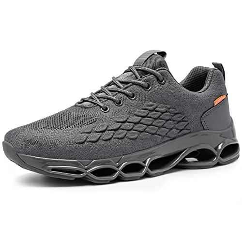 FATES TEX Entièrement Imperméables Basket Homme Chaussure Sport Outdoor Chaussure Running Fitness Sneakers Loisirs Légères Étanche Baskets Mode(Gris Clair,41 EU) Cover