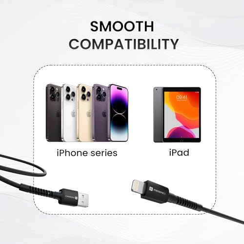 Portronics Konnect X USB to Lightning Cable, Black - Image 5