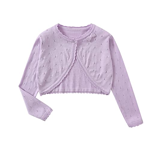 Yealoo Bolero Mädchen Lange Ärmel Strickjacke Kinder Bolerojacke...