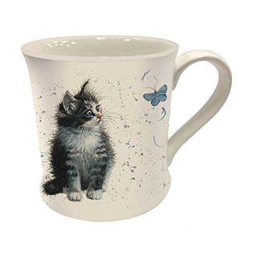 Bree Merryn Tasse en porcelaine Motif coquelicot Noir/blanc