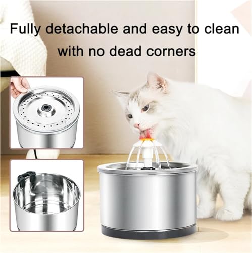 Bebedero Grande para Gato Capacidad 101 oz Acero Inox miniatura 2