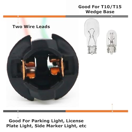 iJDMTOY Adaptador cableado para bombillas LED W5W 2 piezas miniatura 3