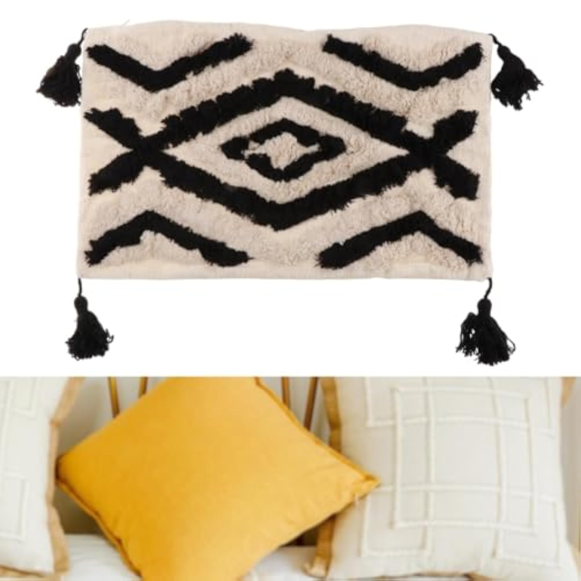 Throw Pillow Cover Modern Decorative Cushion Case, Zippered
