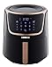 GoWISE USA GW22955 7-Quart Electric Air Fryer with Dehydrator & 3 Stackable Racks, Digital Touchscreen with 8 Functions + Recipes, 7.0-Qt, Black/Copper