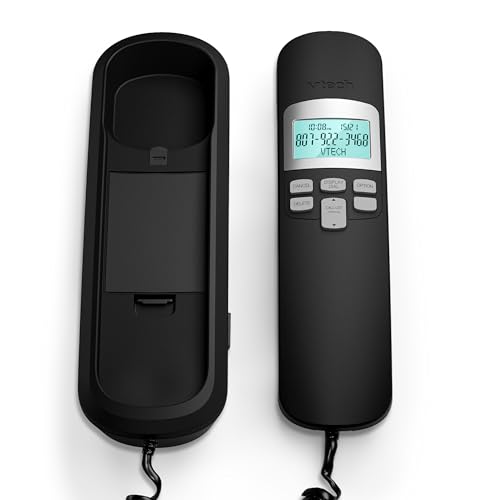 Vtech CD1113 BK Corded Phone For Home Office - Easy-To-Use Telephone With Caller Id/Call Waiting thumb #2