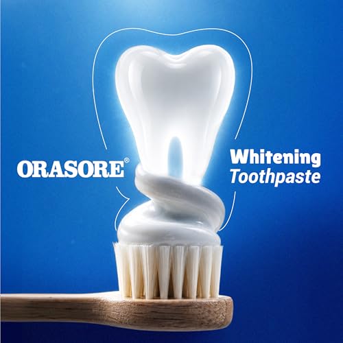 Image of Orasore Whitening Toothpaste 120gm with nHAp | Peroxide-Free | Enamel Remineralizer | Natural Extracts to Reduce Sensitivity, Fight Cavities & Remove Gum Diseases (Pack of 2)