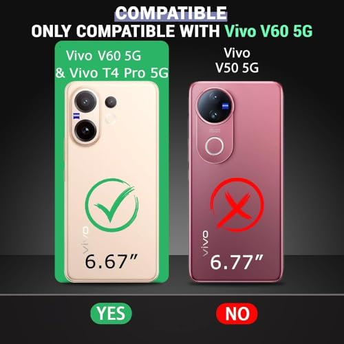 Image of Bintage Flexible Rubber Case Back Cover Compatible for Vivo V2510 / T4 Pro 5G - Transparent
