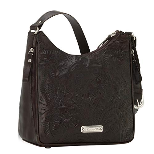 American West Annie's Secret Collection Shoulder bag w/Secret Compartment - 100% Genuine Leather Handbag for Women2