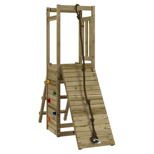 vidaXL Spielturm, Klettergerüst mit Kletterwand, Kinder Kletterturm,...