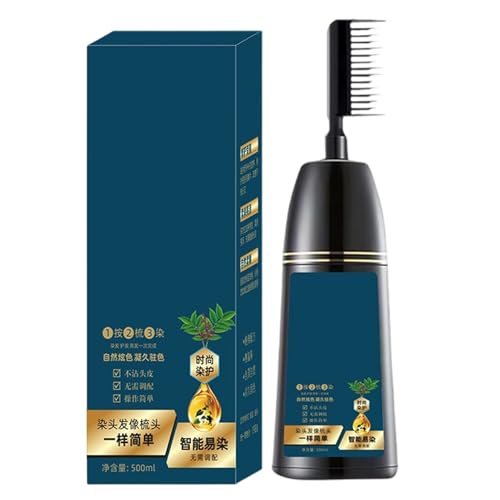 Tinte Para El Cabello Con Un Peine, Crema Para Colorear Para El Cabello Nutritivo, Color De C-abello Largo Duradero, Con Fórmula Nutritiva, 8.9x6.4x2.4cm, Para Adolescentes, Adultos, Seniors