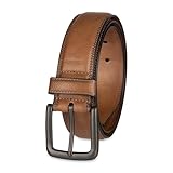 Columbia Men's Casual Stretch Burnished Edge Belt, Tan, X-Large