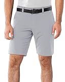 33,000ft Men's Golf Shorts 9' Dry Fit Stretch Golf Short UPF 50+ Lightweight Flat Front Golf Shorts with Pockets Silver