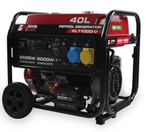 Excel Power Easy Start 8kw Open Frame Electric & Recoil Start 4 Stroke Petrol Recreational Camping Medium Duty Professional Work Generator AVR Controlled With 2 Year Warranty
