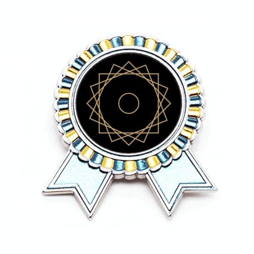 Broche géométrique M en métal pour sublimer vos vestes de costume