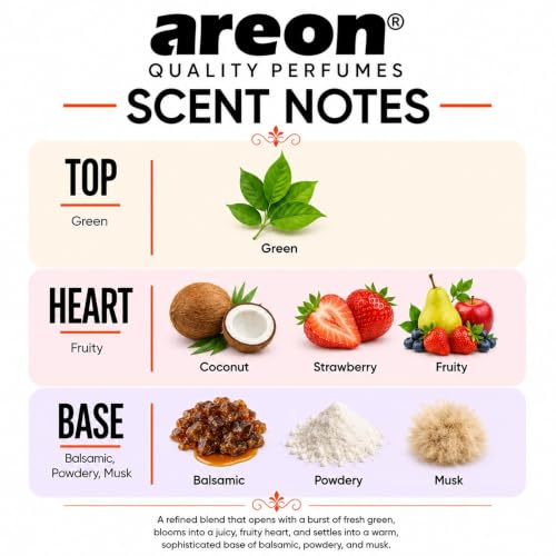 Image of AREON X Version Coconut Paper Hanging Car Air Freshener - Pack of 12