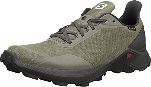 Salomon Men's Alphacross GTX Trail Running Shoes, Castor Gray/Ebony/Black, 9