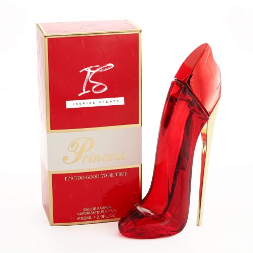 INSPIRE SCENTS Princess High Heel Shoes Red Eau De Perfume For Woman, 2.9 FL OZ