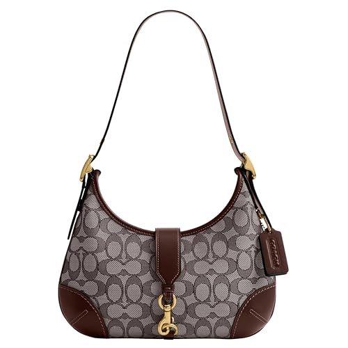 Coach Hamptons Hobo Bag in Signature Jacquard, B4/Oak Maple