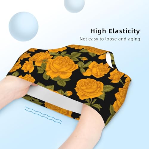 Vintage Flowers Yellow Roses Girls' Underwear Soft Cotton Little Girls Panties Comfort Briefs4