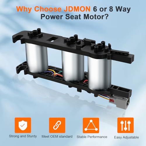 Image of JDMON 6 or 8-Way Electric Power Seat Motor Without Memory Replacement for L0060111 Compatible with Cadillac Escalade ESV EXT Chevy Tahoe Suburban Silverado GMC Sierra 1500 2500 HD Yukon 2007-2014