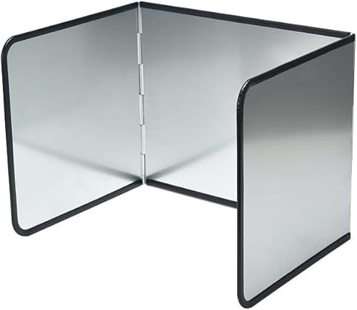 3 Sided Foldable Grease Splatter Guard, Stainless Steel Grease Splatter Screen, Heat Resistant Stove Splash Guard with Safe Edge,NonStick Oil Splash Guard for Frying, Easy to Clean & Store