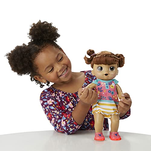 Boneca Baby Alive Bebê Passos e Sorrisos Morena - Com sapatos que se iluminam - E5248 - Hasbro