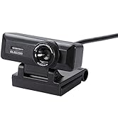 エレコム WEBカメラ UCAM-C750FBBK マイク内蔵 フルHD 1080p 30FPS 500万画素 高精細ガラスレンズ ケーブル長1.5m ブラック
