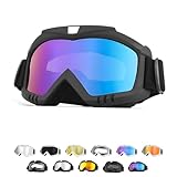Yourkar Dirt Bike Goggles, Windproof ATV Off-Road Goggle, Wide Vision Riding...