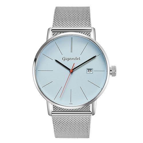 Montre quartz japonais Gigandet homme : le style en acier inoxydable du bureau aux dîners chics