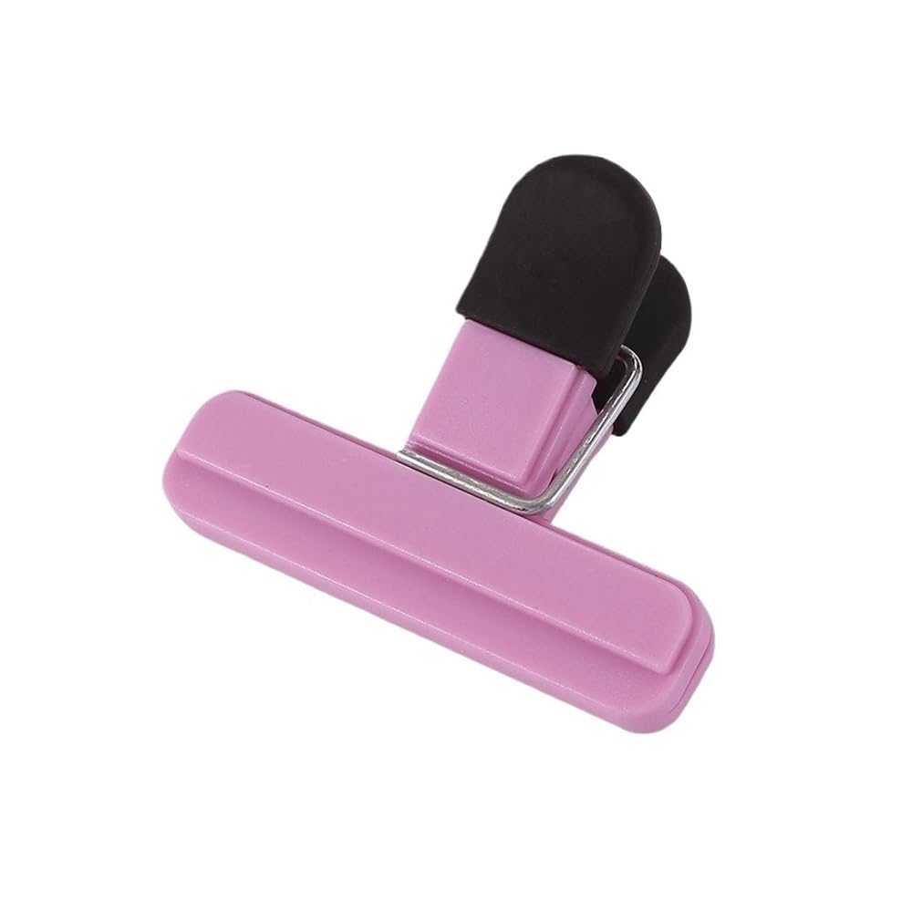 5PCS Bag Clips-Plastic Sealing Clips For Chip Bags,Snacks,Bread Packaging - Reusable Kitchen Savers In Assorted(Pink S)