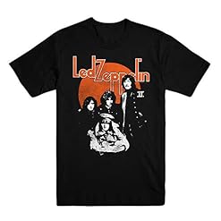 Probity LED Zeppelin Orange Circle Jimmy Page Officiel T-Shirt Hommes Unisexe - Les Beatles, Paul McCartney, John Lennon, RIngo Starr, George Harrison