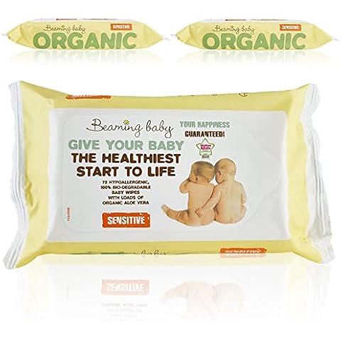 Beaming Baby Organic Baby Wipes Pack of 3 Cover