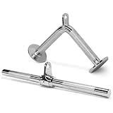 イエスフォーオール(Yes4All) 回転ストレートバーコンボ Vバーケーブルアタッチメント 筋力トレーニング用ケーブルバー 46×Φ3cm/17×Φ3cm 【日本正規輸入品】 JYW1