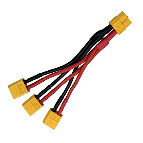Cable Extensor Divisor Paralelo XT60 1 hembra a 3 machos miniatura 2