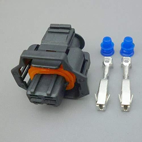 5/30/100sets Waterproof 2 pin 3.5MM for The Diesel Common Rail Injector pin Connector with Terminal - (Color Name: 100set)