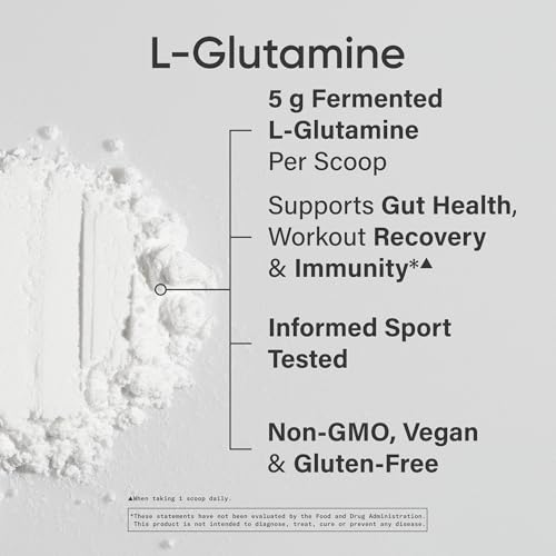 Image of Sports Research L-Glutamine - Workout Recovery, Immune Health & Gut Health Support - 5 G Per Serving - 10.58 Oz