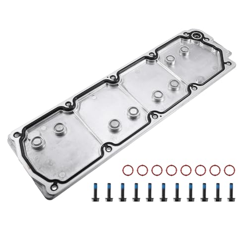 X AUTOHAUX Engine Block Valley Cover Kit with Gasket Bolt No.12610141/12598832 LS2 LS3 LS7 for Chevrolet Silverado 1500 07-13 for GMC Sierra