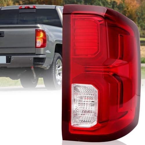 Nakuuly Tail Light Assembly Compatible With 2014 2015 Chevy Silverado 1500 2500HD 3500HD GMC Sierra 3500 HD Right Passenger Side Taillight Brake Lamps Bulb And Harness In | Whizz Tail Light Assemblies - Foto 1