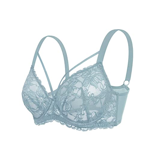 Image of HSIA Minimizer Bras for Women Full Coverage, Unlined Lace Sexy Plus Size Underwire Bra for Large Breasts